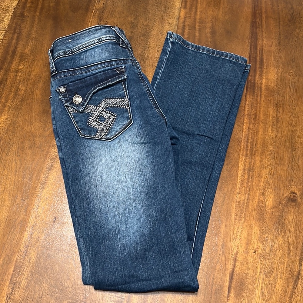 Hydraulic micro bootcut jeans size 3/4